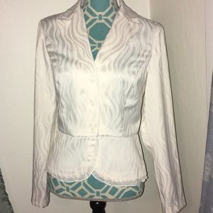 Off white Ruby Rox zebra print jacket